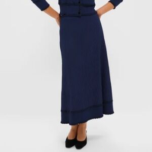 Tuckernuck Navy Knit Claudia Skirt - M NWT